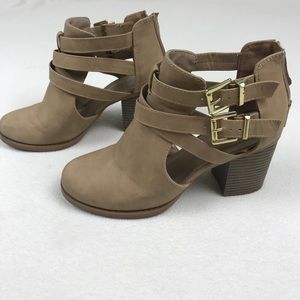 Tan Spring Booties